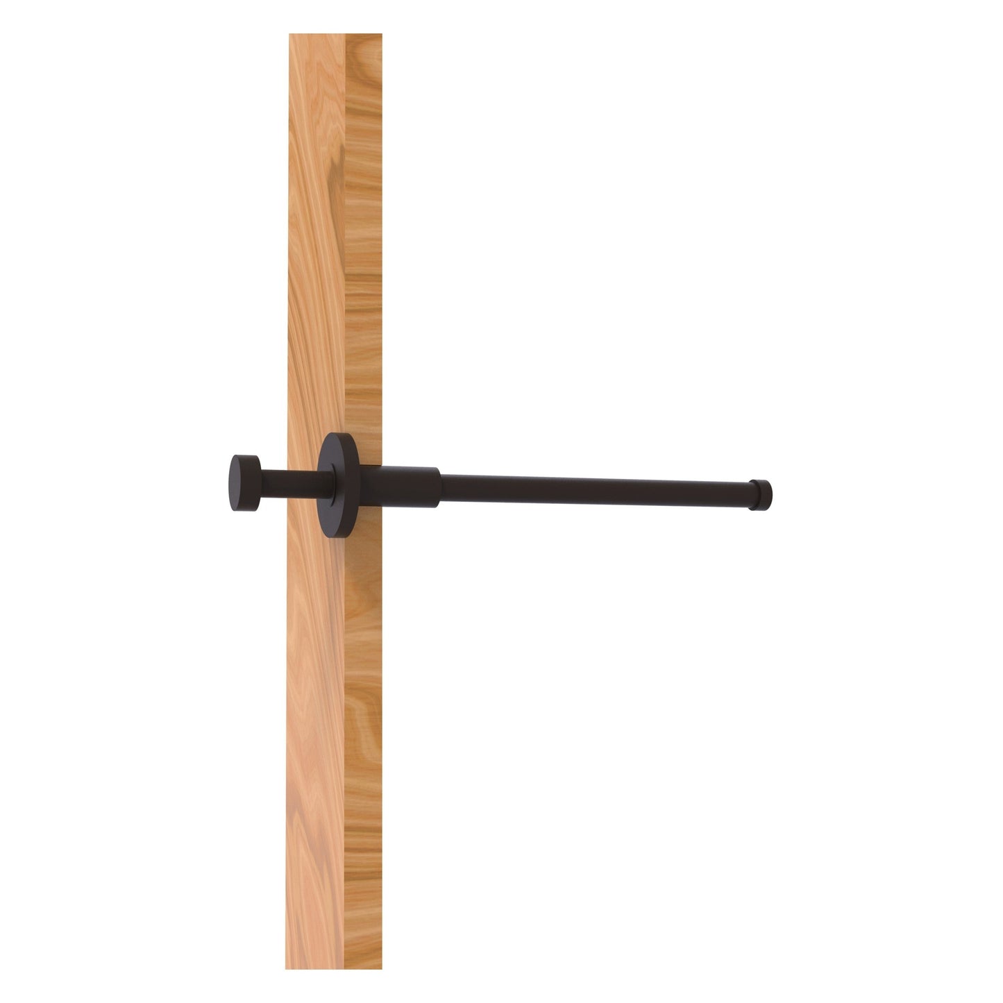 Allied Brass MD-23 10" x 2" Oil Rubbed Bronze Solid Brass Modern Style Pullout Retractable Garment Rod