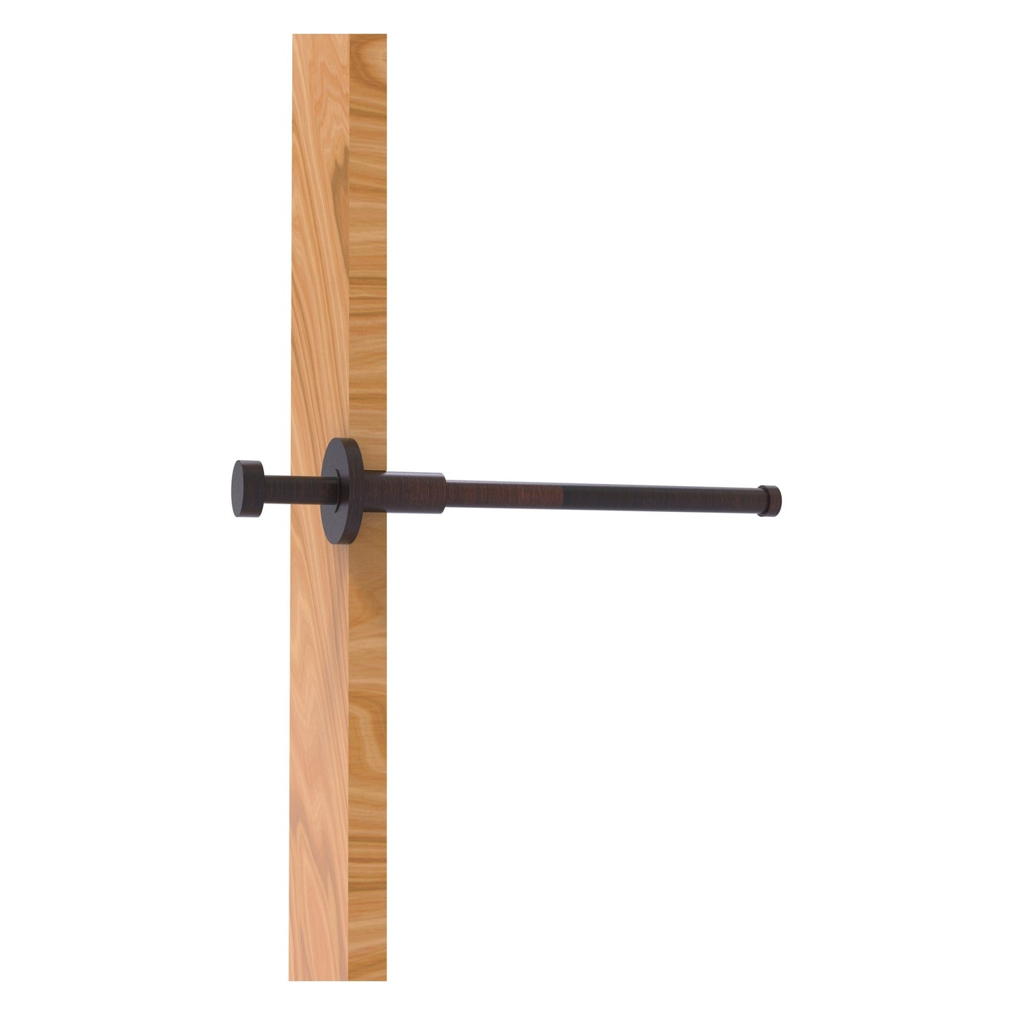 Allied Brass MD-23 10" x 2" Venetian Bronze Solid Brass Modern Style Pullout Retractable Garment Rod