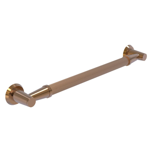 Allied Brass MD-GRR-16 18" x 3.5" Brushed Bronze Solid Brass Reeded Grab Bar