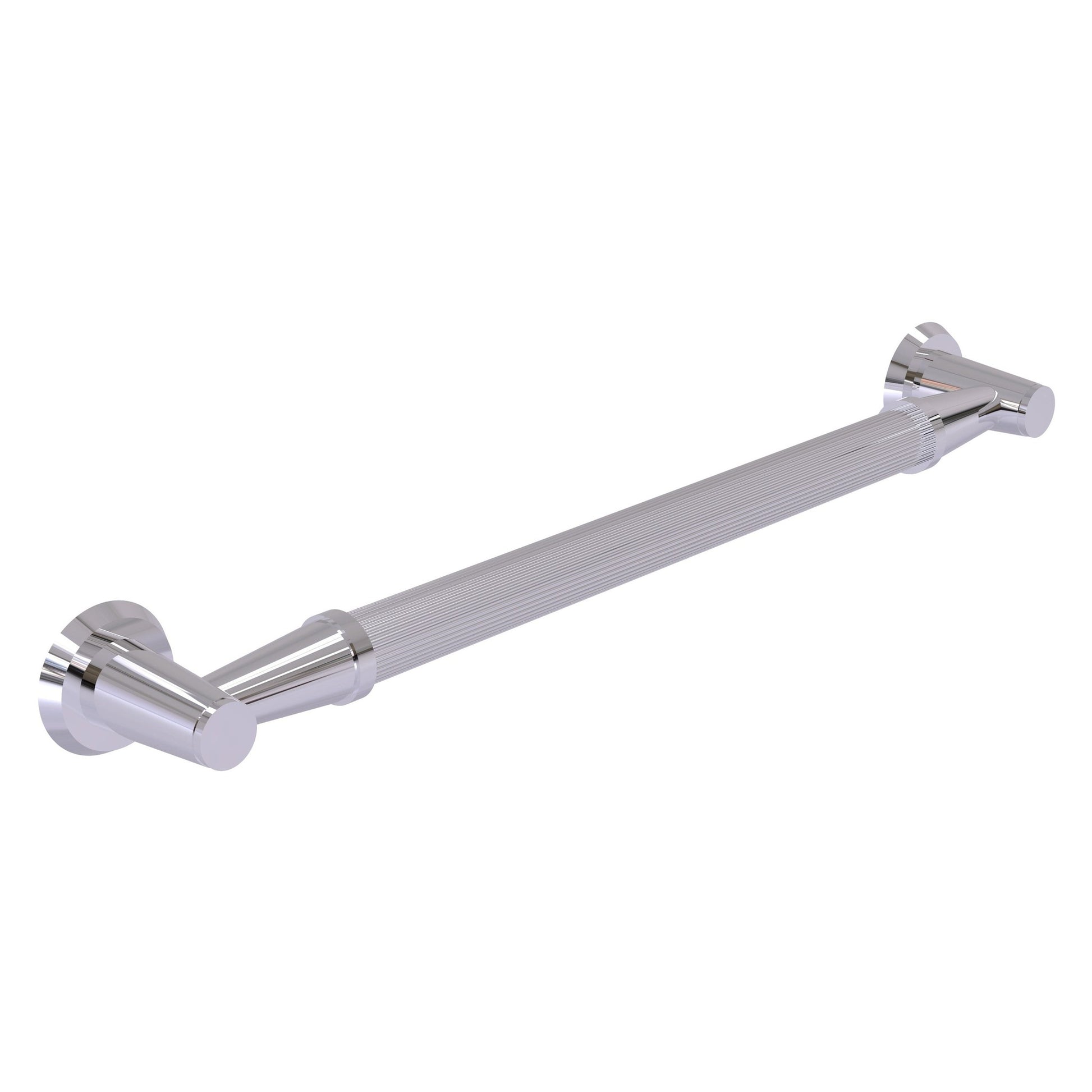 Allied Brass MD-GRR-32 34" x 3.5" Polished Chrome Solid Brass Reeded Grab Bar