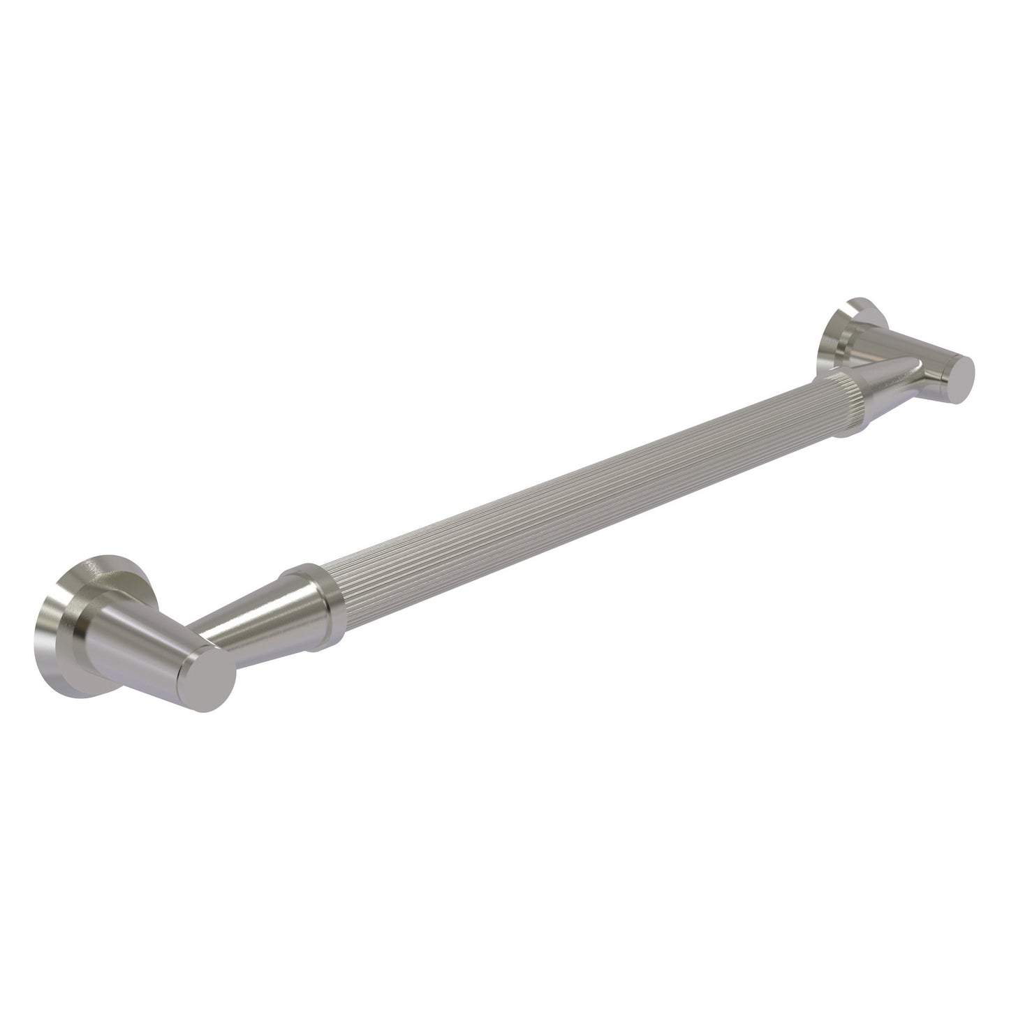 Allied Brass MD-GRR-32 34" x 3.5" Satin Nickel Solid Brass Reeded Grab Bar
