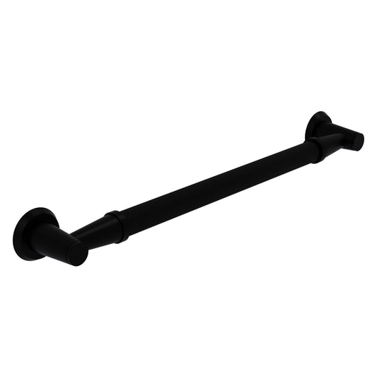 Allied Brass MD-GRR-36 38" x 3.5" Matte Black Solid Brass Reeded Grab Bar