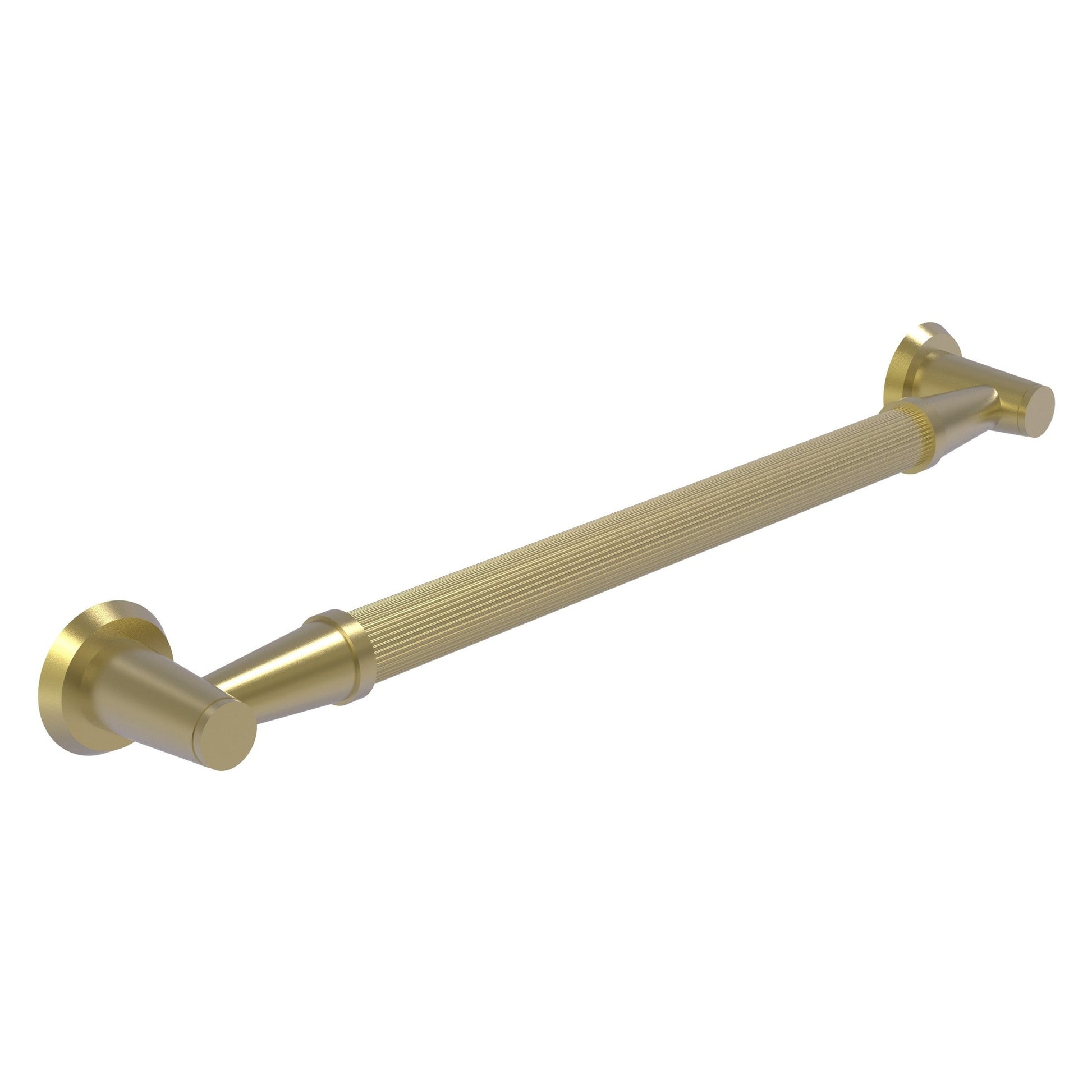 Allied Brass MD-GRR-36 38" x 3.5" Satin Brass Solid Brass Reeded Grab Bar