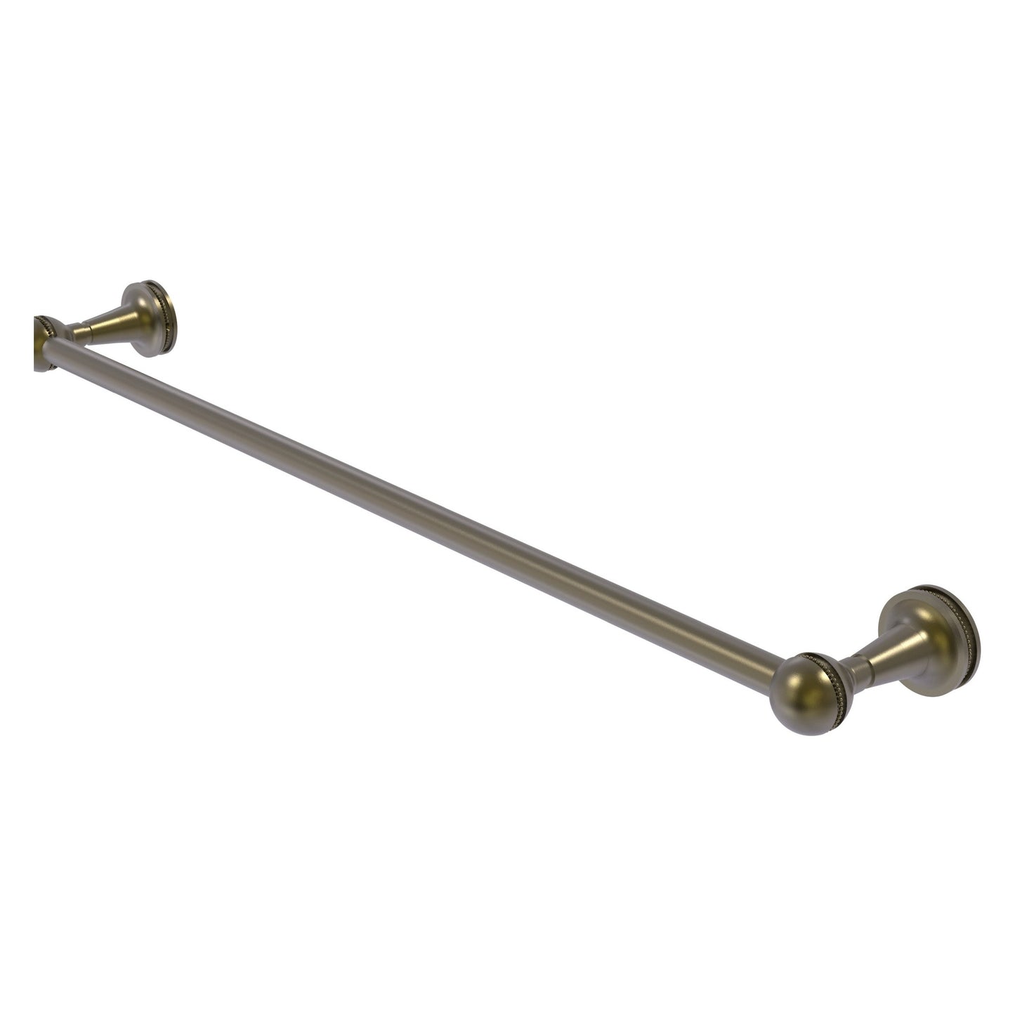 Allied Brass Mambo 18" x 19" Antique Brass Solid Brass Towel Bar