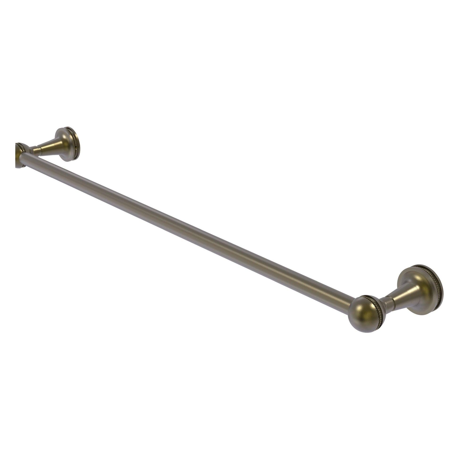 Allied Brass Mambo 18" x 19" Antique Brass Solid Brass Towel Bar