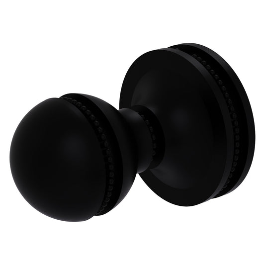 Allied Brass Mambo 1.36" x 1.88" Matte Black Solid Brass Robe Hook