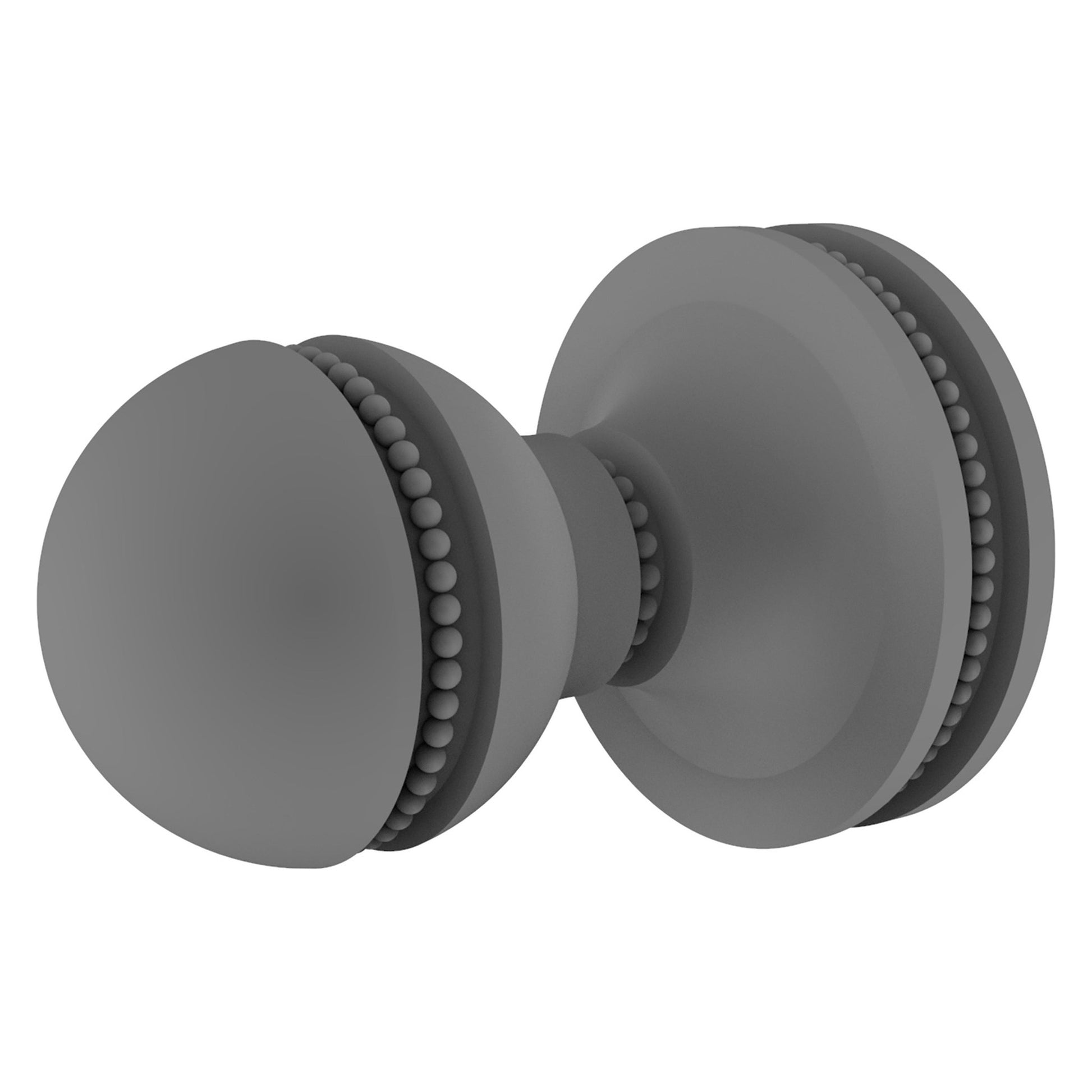 Allied Brass Mambo 1.36" x 1.88" Matte Gray Solid Brass Robe Hook