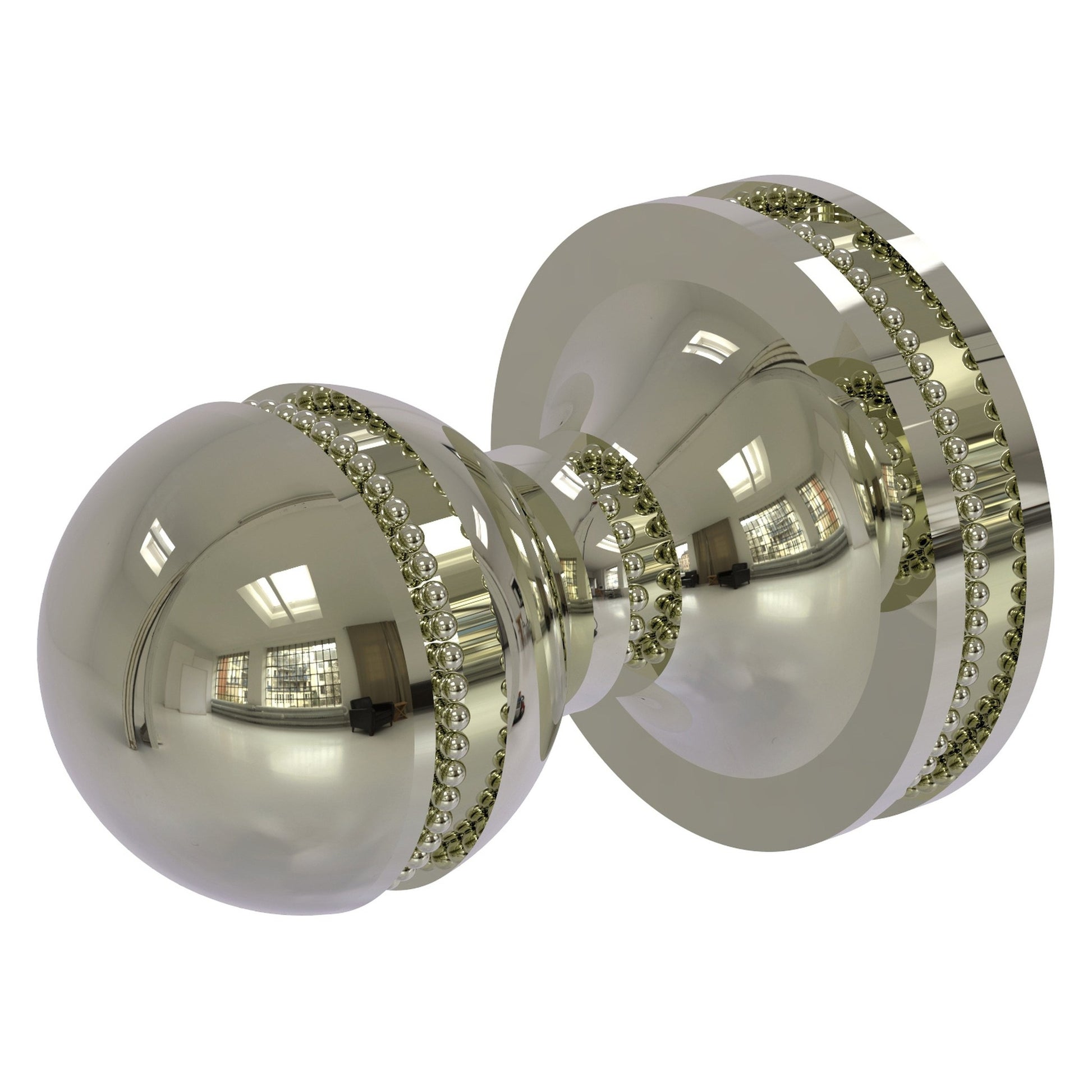 Allied Brass Mambo 1.36" x 1.88" Polished Nickel Solid Brass Robe Hook