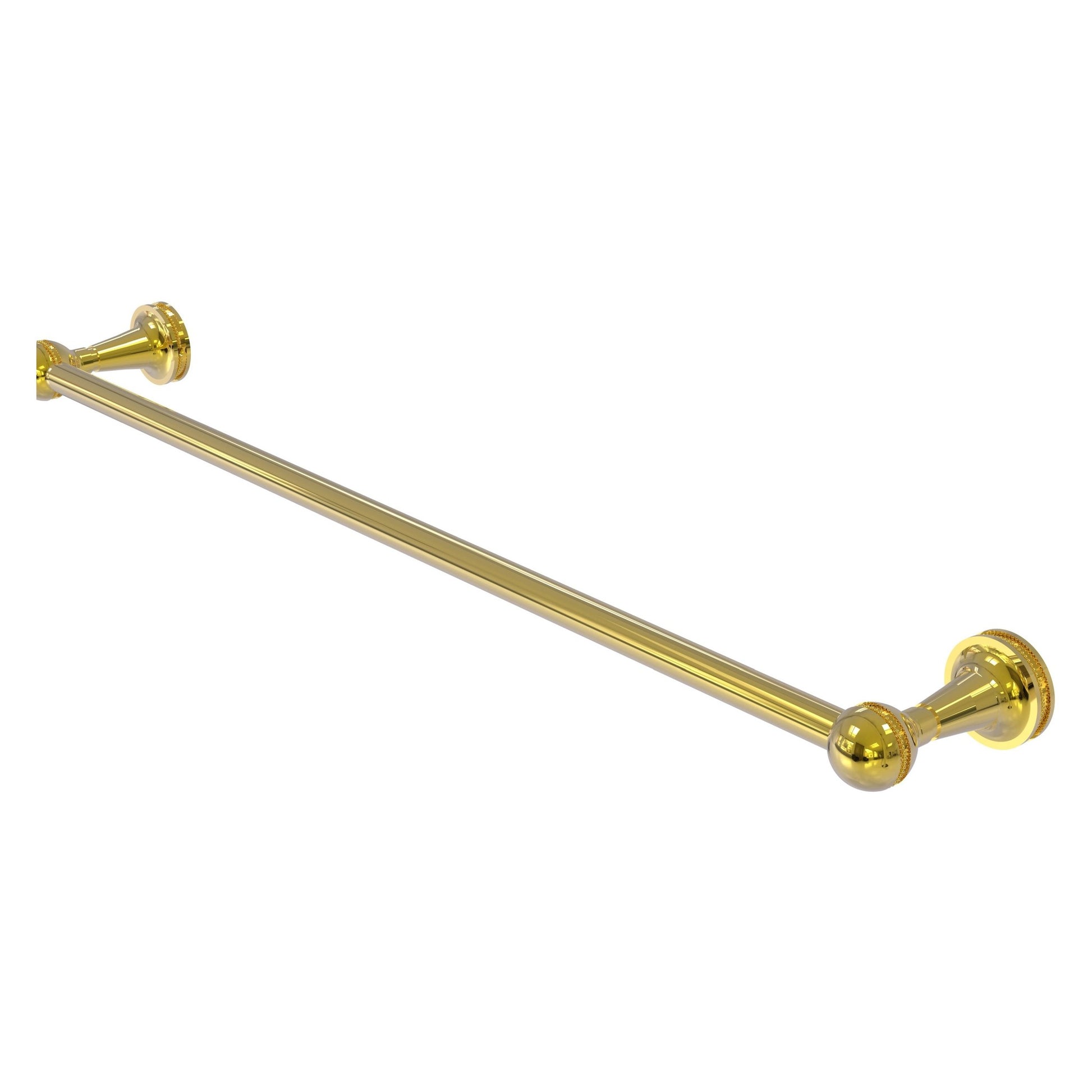 Allied Brass Mambo 24" x 25" Polished Brass Solid Brass Towel Bar
