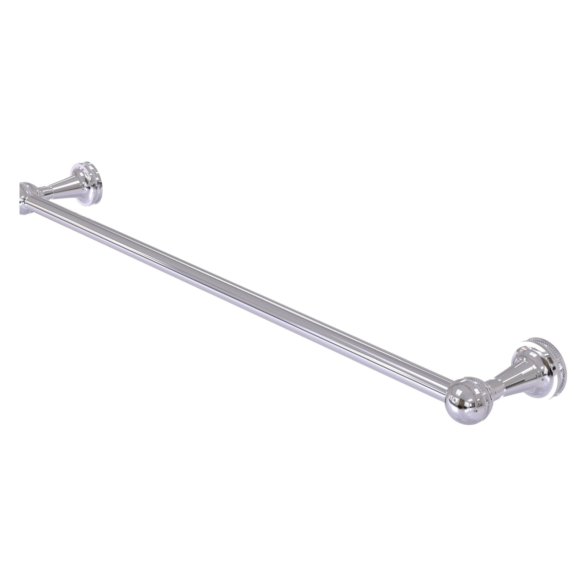 Allied Brass Mambo 24" x 25" Polished Chrome Solid Brass Towel Bar