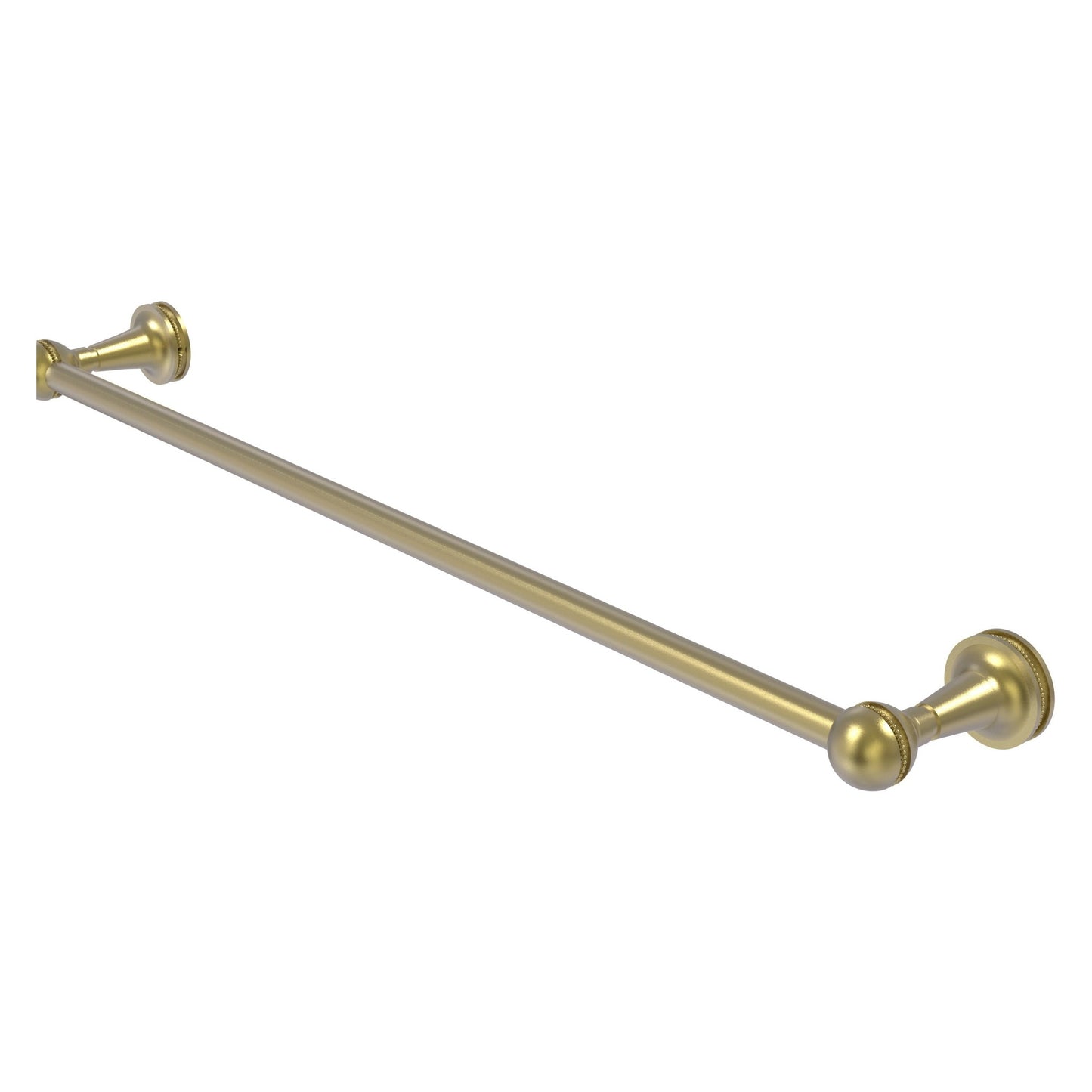 Allied Brass Mambo 24" x 25" Satin Brass Solid Brass Towel Bar