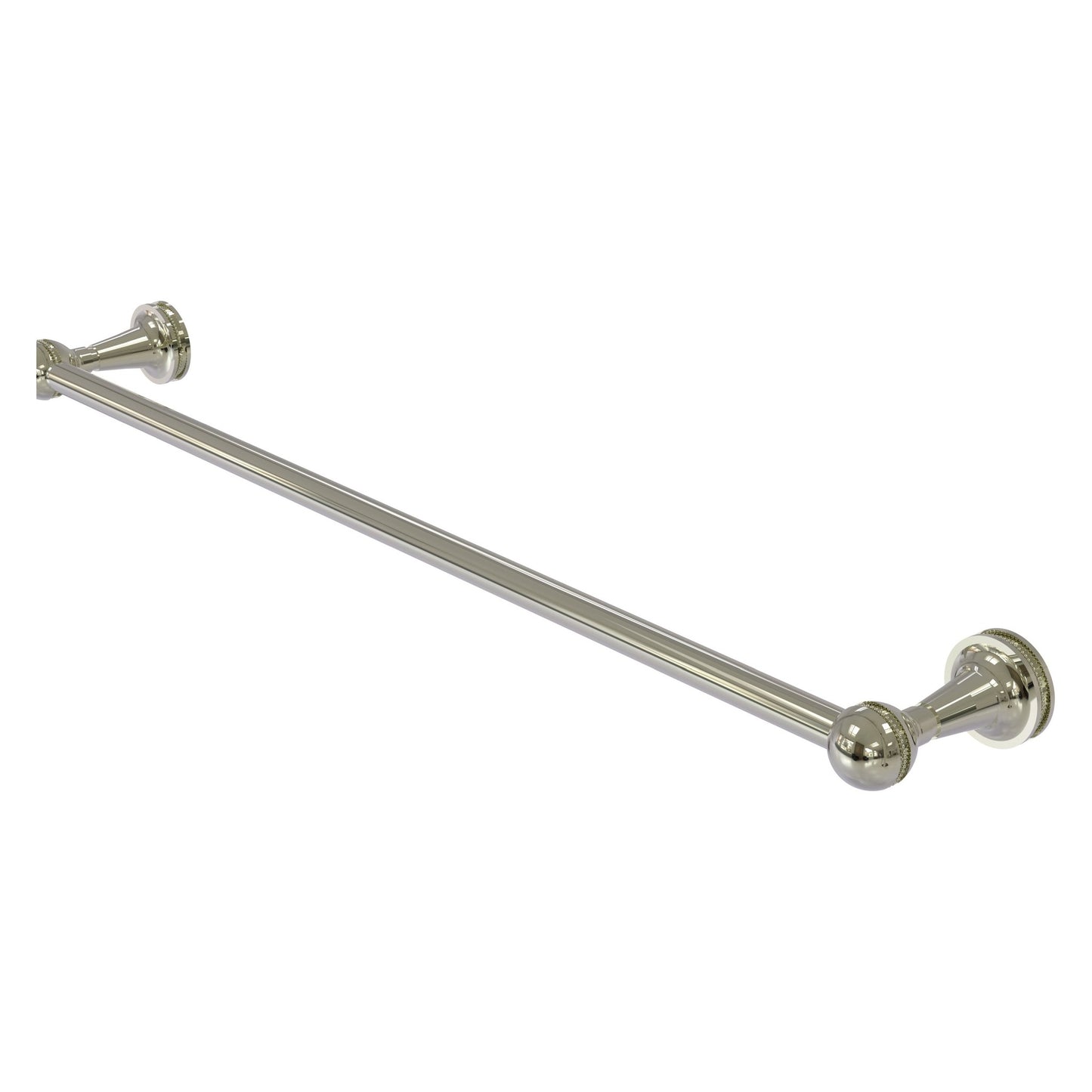 Allied Brass Mambo 30" x 31" Polished Nickel Solid Brass Towel Bar
