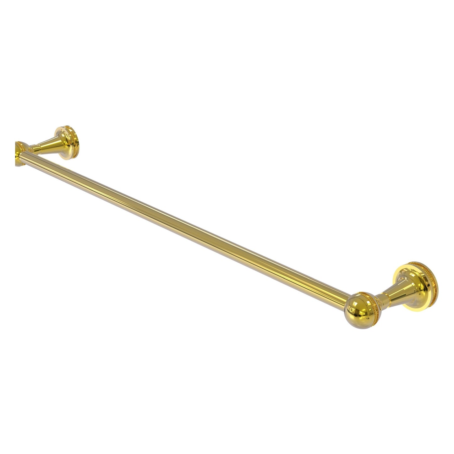 Allied Brass Mambo 36" x 37" Polished Brass Solid Brass Towel Bar