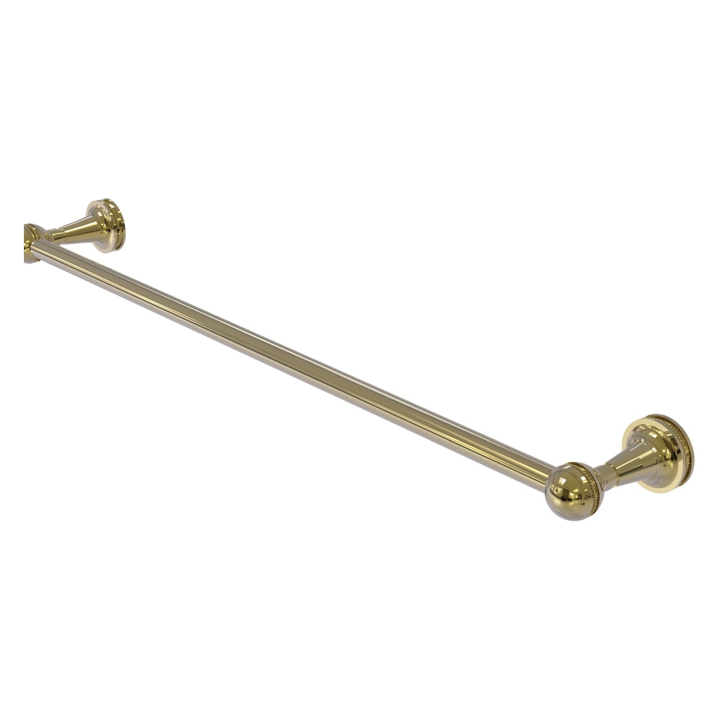 Allied Brass Mambo 36" x 37" Unlacquered Brass Solid Brass Towel Bar