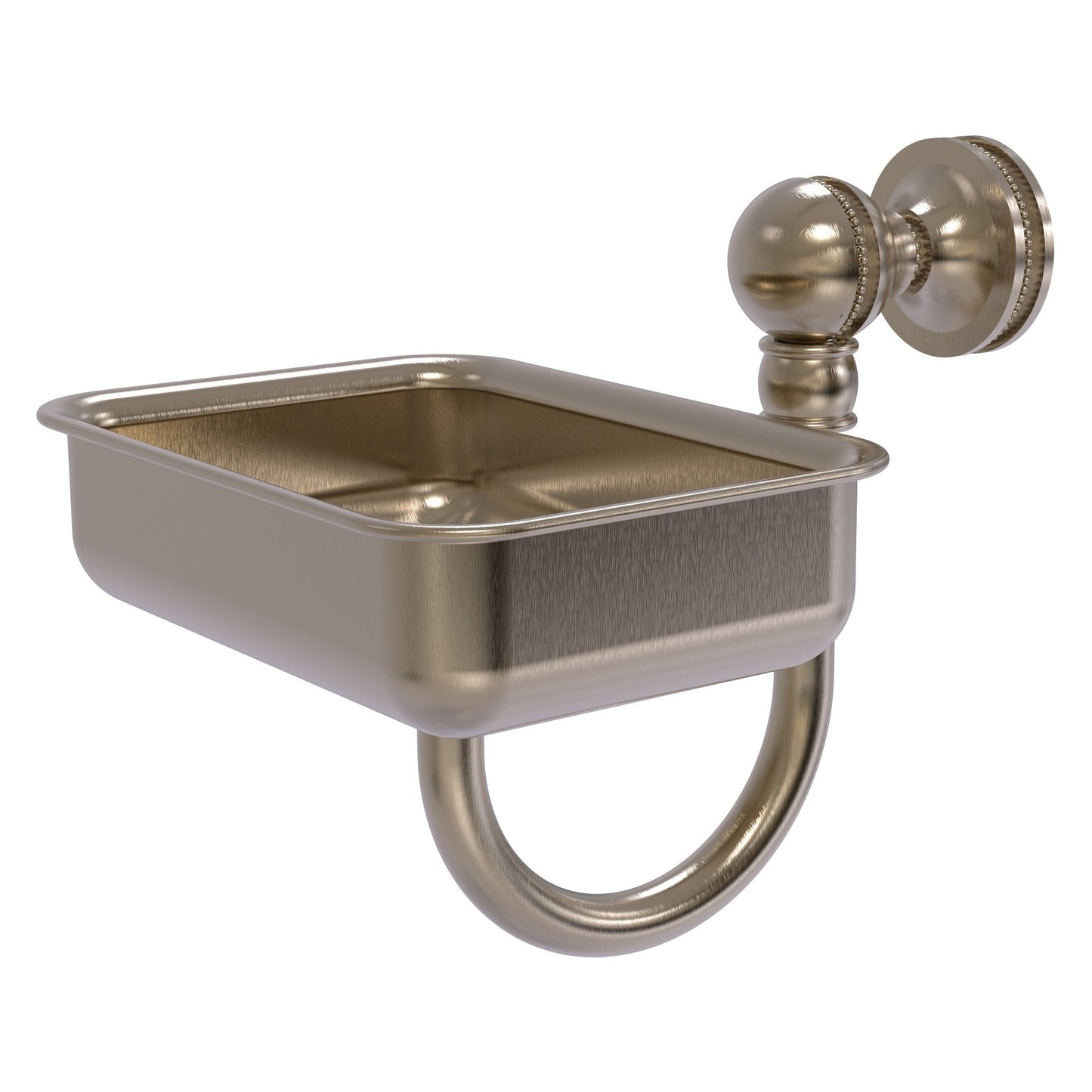 Allied Brass Mambo 4.5" x 3.5" Antique Pewter Solid Brass Wall-Mounted Soap Dish