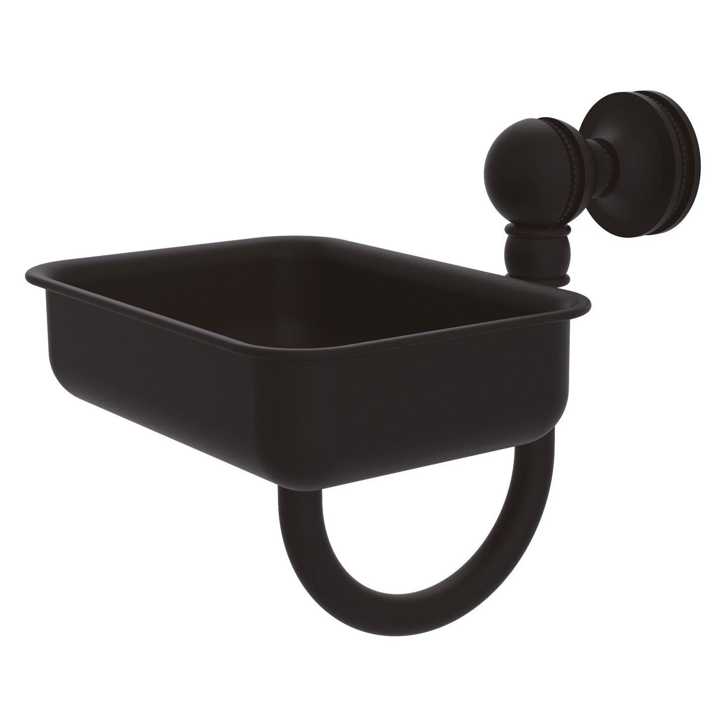 Allied Brass Mambo 4.5" x 3.5" Oil Rubbed Bronze Solid Brass Wall-Mounted Soap Dish