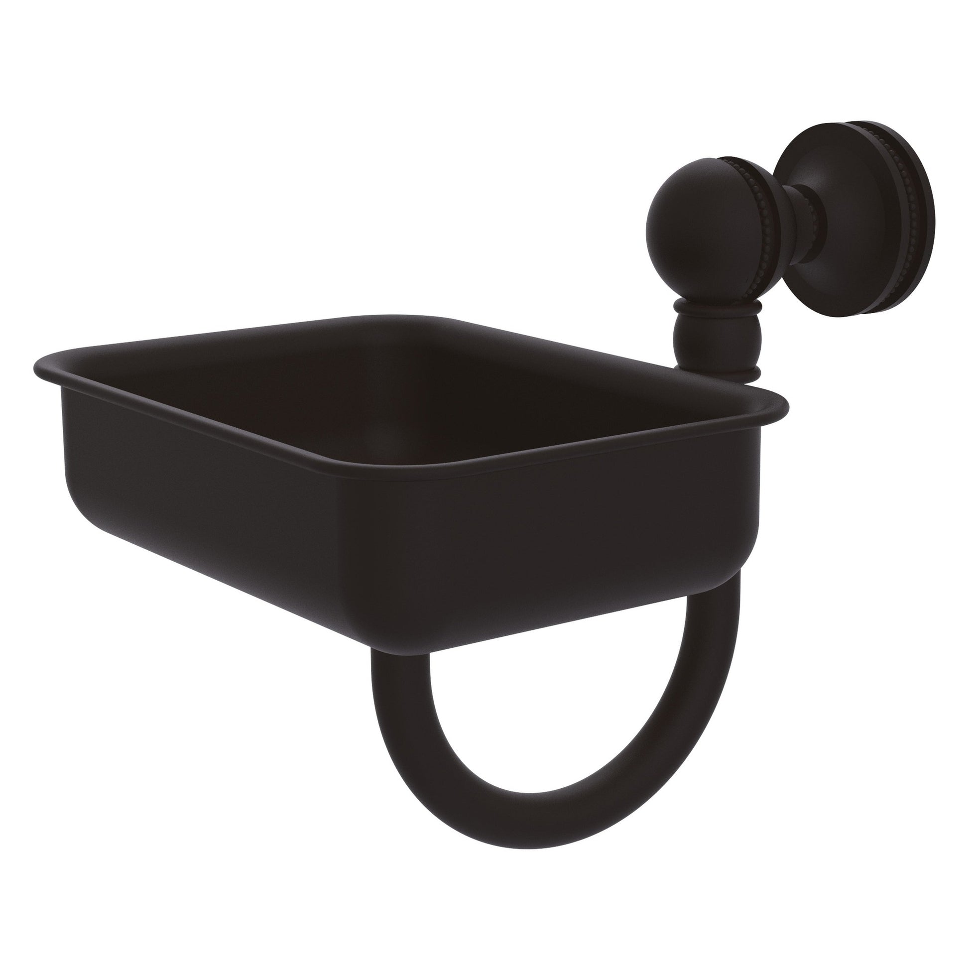 Allied Brass Mambo 4.5" x 3.5" Oil Rubbed Bronze Solid Brass Wall-Mounted Soap Dish