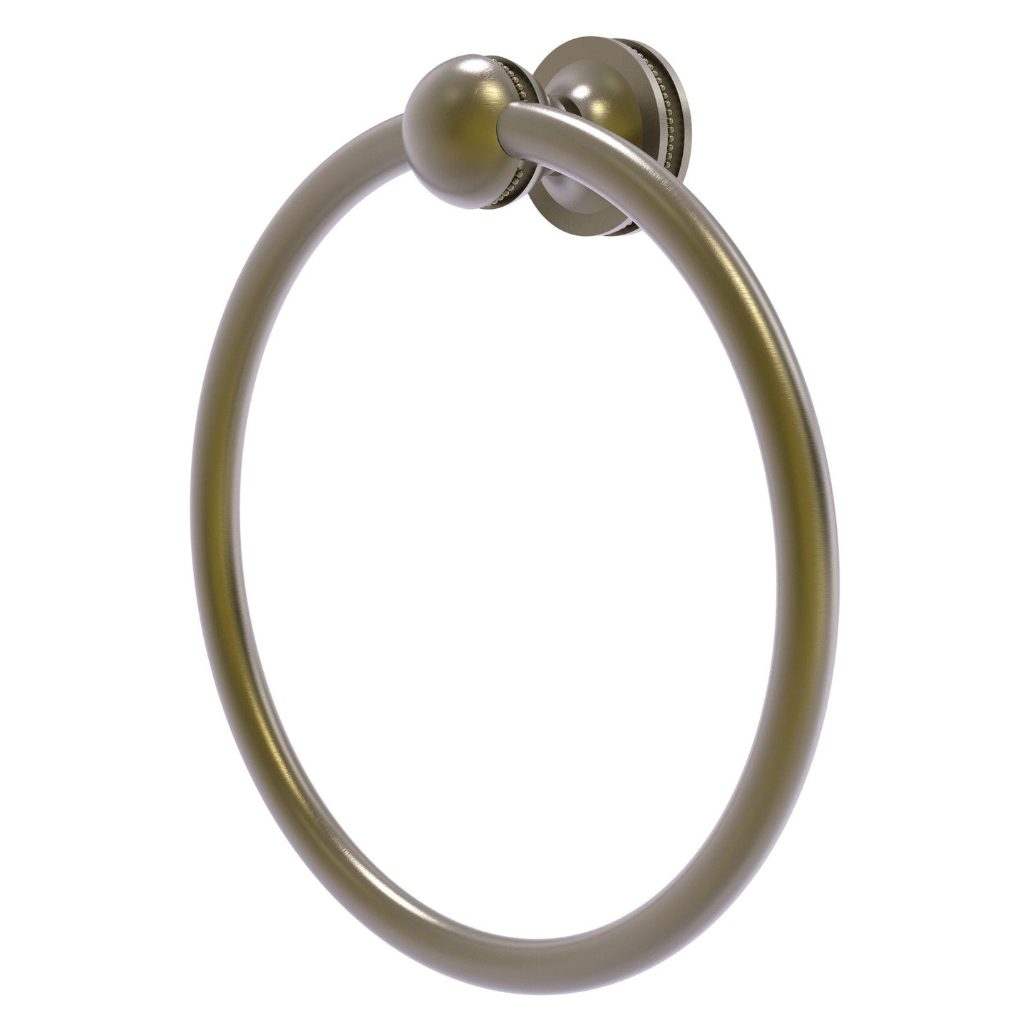 Allied Brass Mambo 6" x 6" Antique Brass Solid Brass Towel Ring