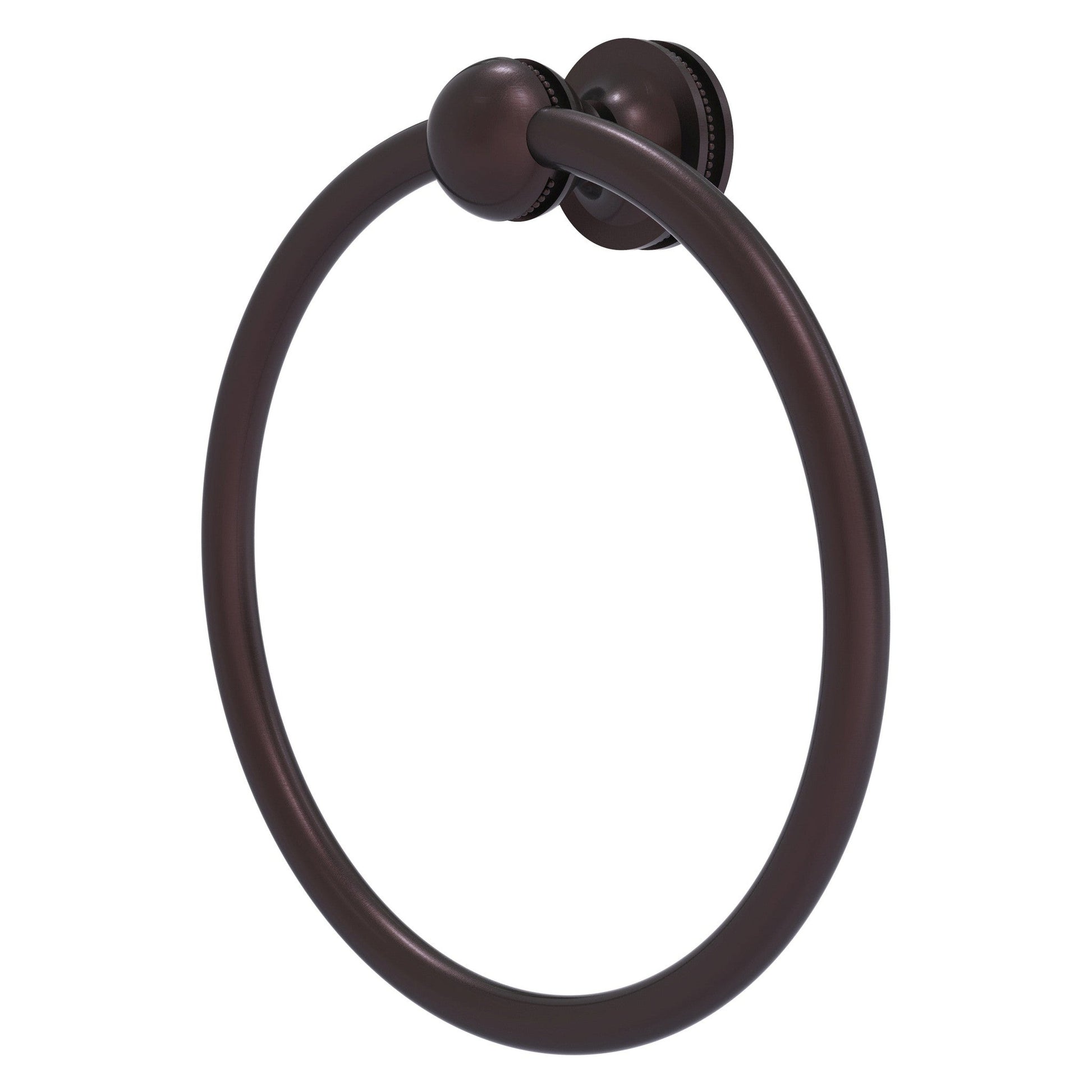 Allied Brass Mambo 6" x 6" Antique Bronze Solid Brass Towel Ring