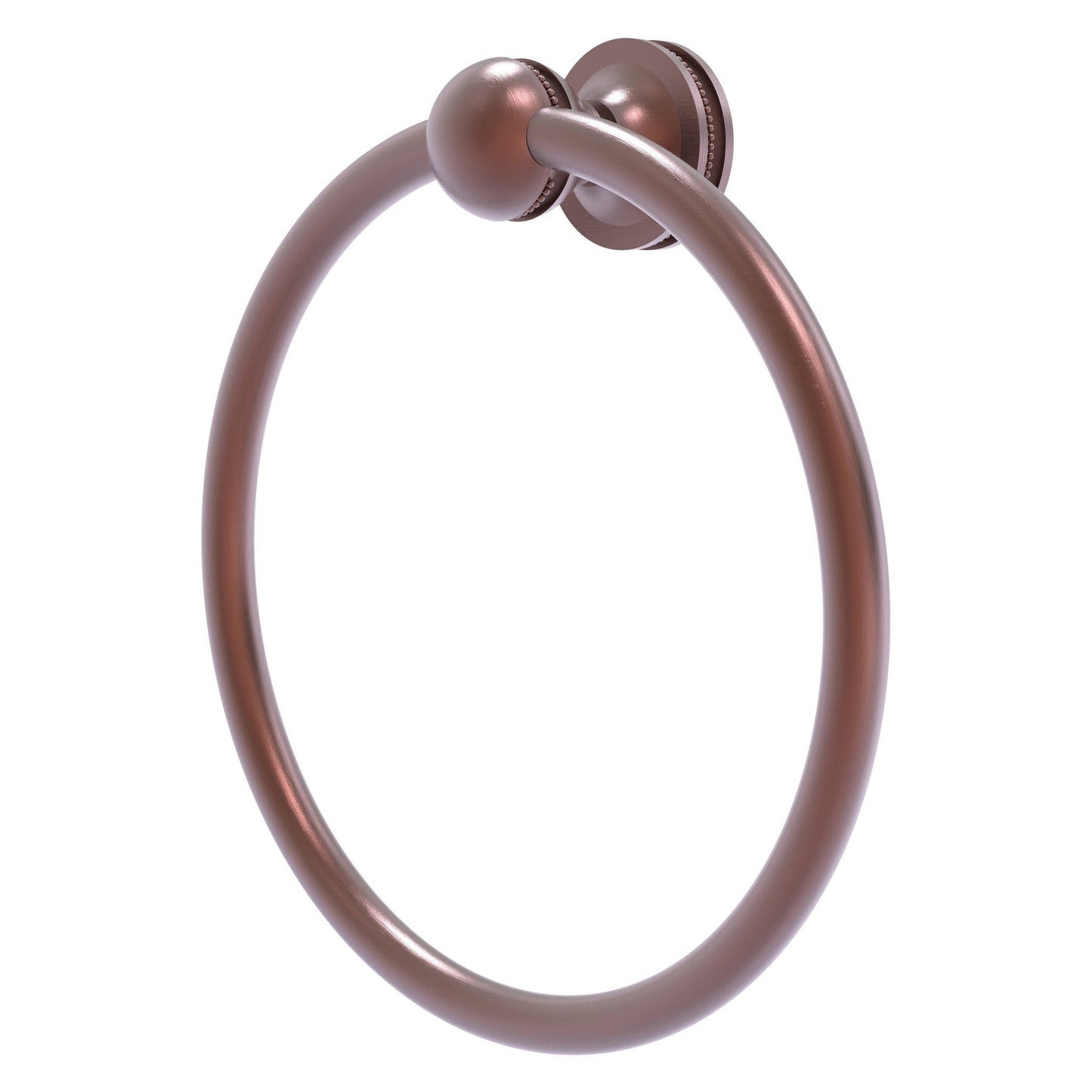 Allied Brass Mambo 6" x 6" Antique Copper Solid Brass Towel Ring