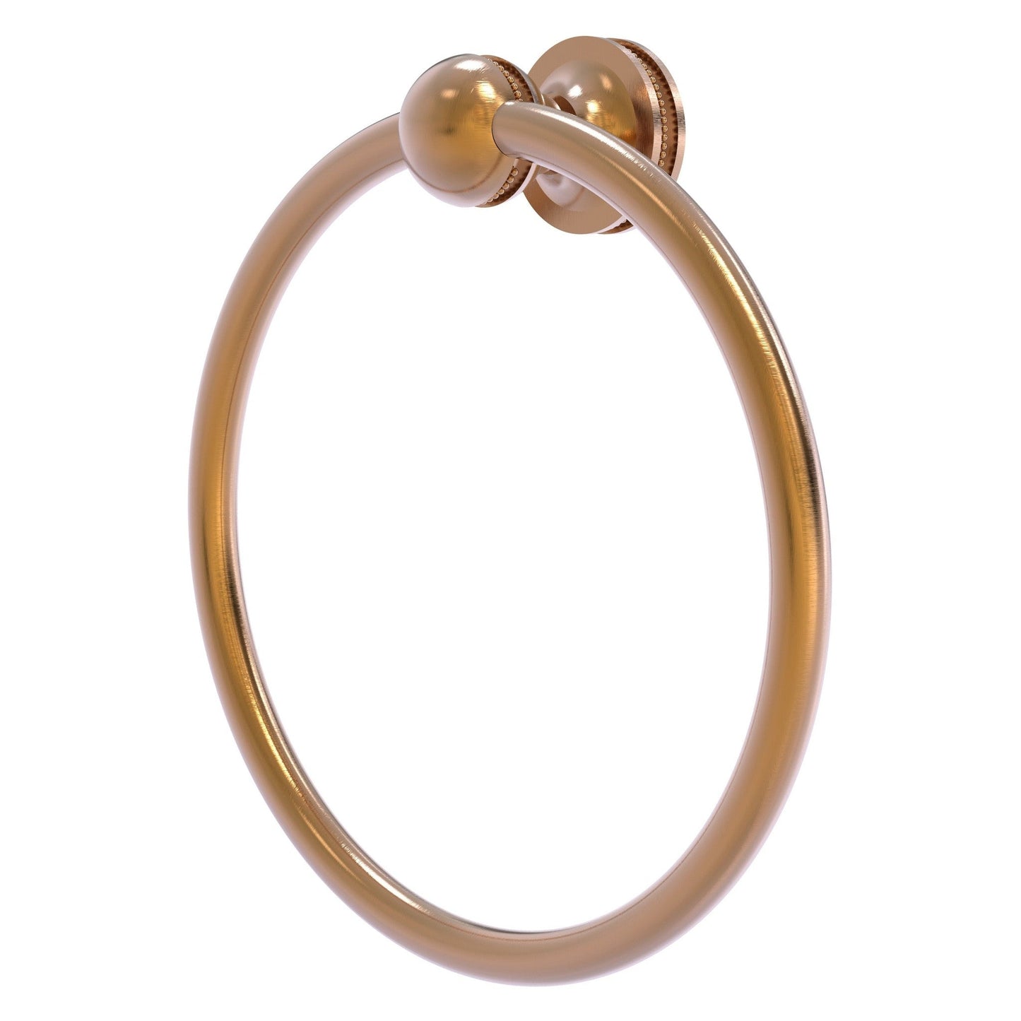 Allied Brass Mambo 6" x 6" Brushed Bronze Solid Brass Towel Ring