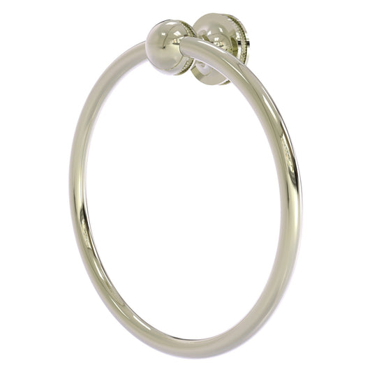 Allied Brass Mambo 6" x 6" Polished Nickel Solid Brass Towel Ring