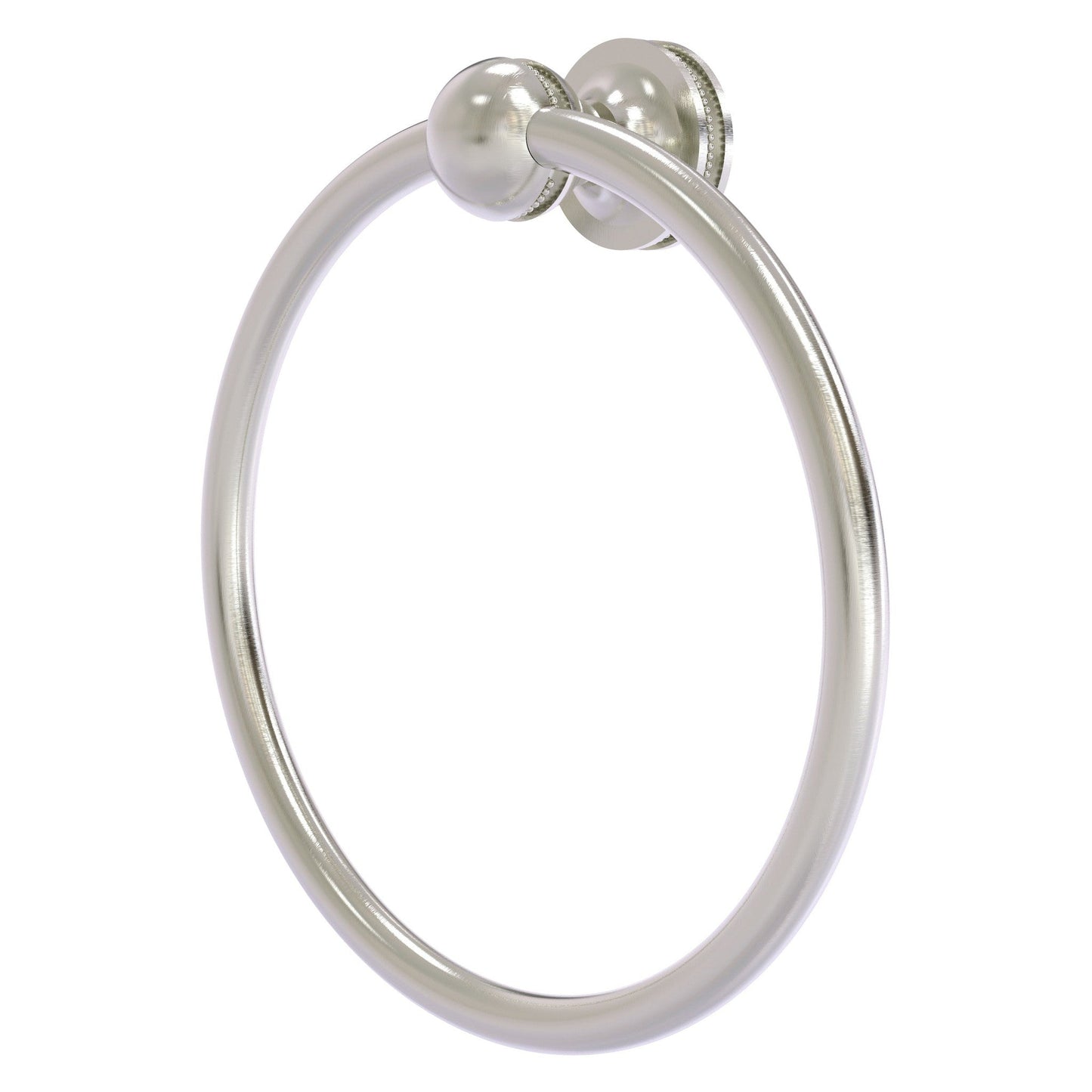 Allied Brass Mambo 6" x 6" Satin Nickel Solid Brass Towel Ring
