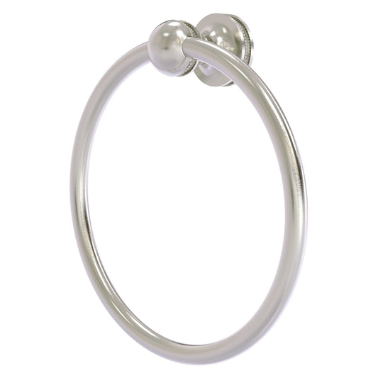Allied Brass Mambo 6" x 6" Satin Nickel Solid Brass Towel Ring