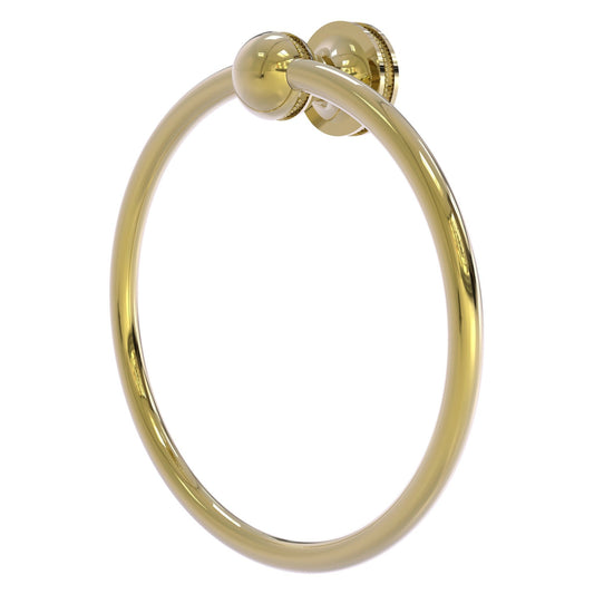 Allied Brass Mambo 6" x 6" Unlacquered Brass Solid Brass Towel Ring