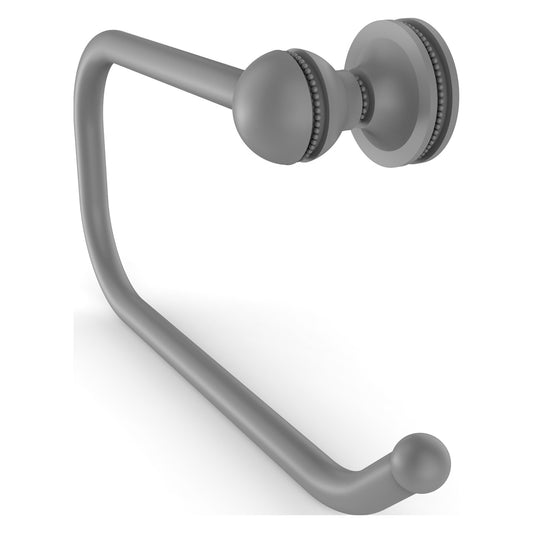 Allied Brass Mambo 8" x 7" Matte Gray Solid Brass European Style Toilet Tissue Holder