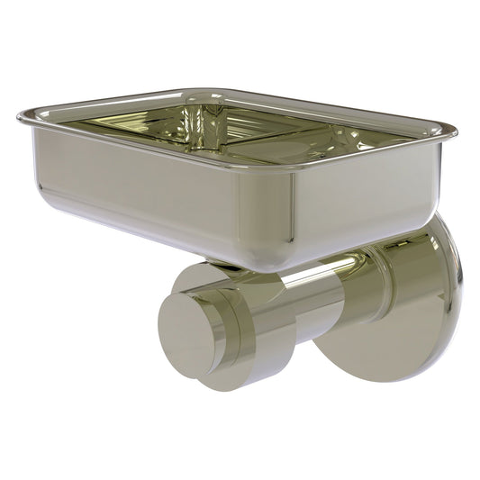Allied Brass Mercury 4.5" x 3.5" Polished Nickel Solid Brass Wall-Mounted Soap Dish