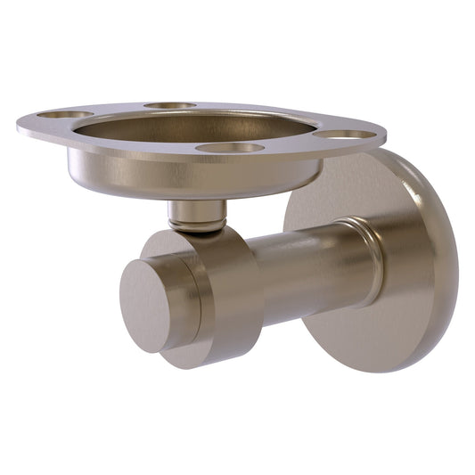 Allied Brass Mercury 5" x 4" Antique Pewter Solid Brass Tumbler and Toothbrush Holder