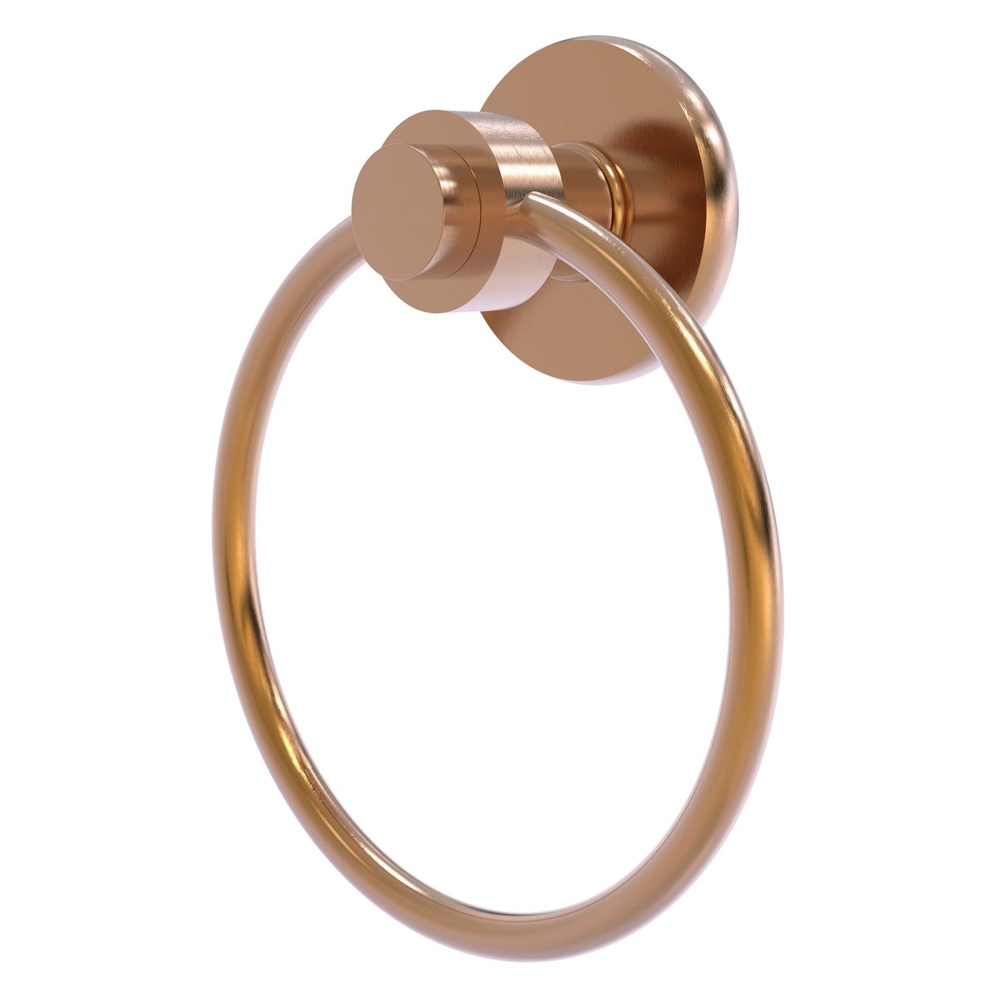 Allied Brass Mercury 6" x 2" Brushed Bronze Solid Brass Towel Ring