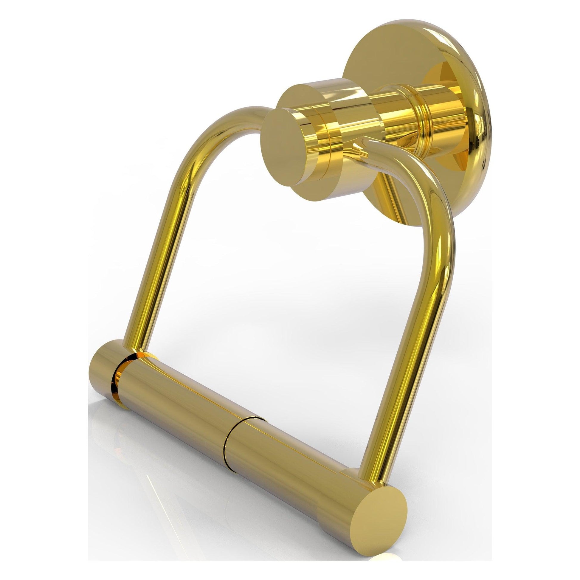 Allied Brass Mercury 6" x 6" Polished Brass Solid Brass 2-Post Toilet Tissue Holder