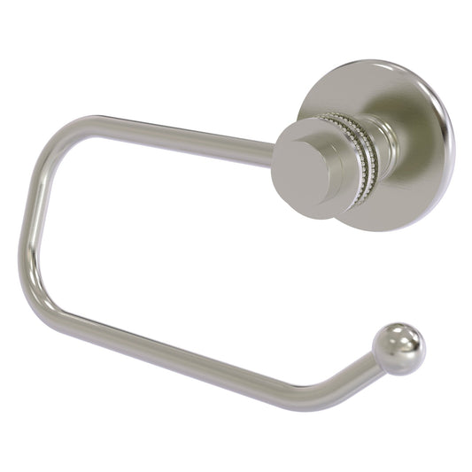 Allied Brass Mercury 7" x 3" Satin Nickel Solid Brass European-Style Toilet Tissue Holder With Dotted Accent