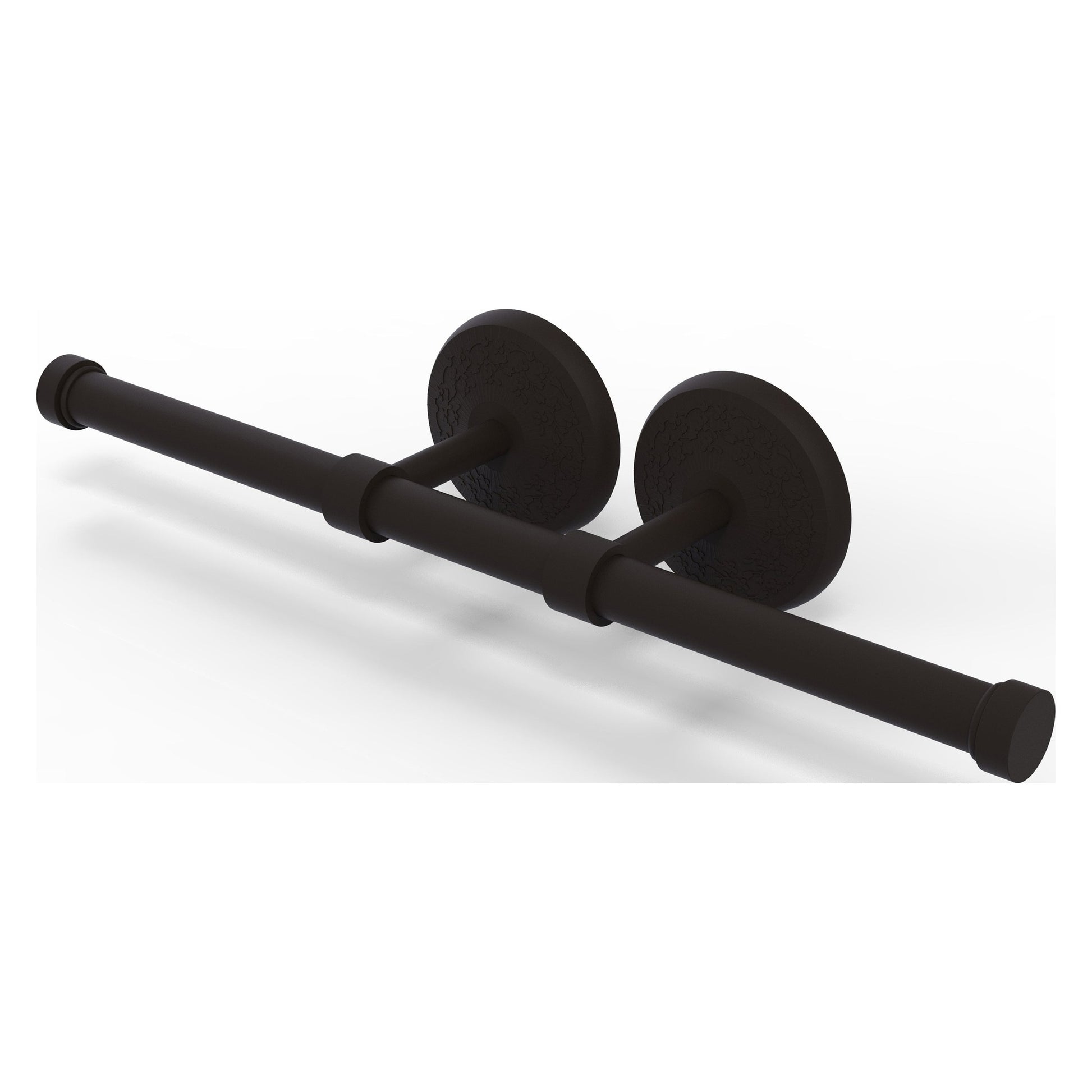 Allied Brass Monte Carlo 14.9" x 3.6" Oil Rubbed Bronze Solid Brass Double Roll Toilet Tissue Holder