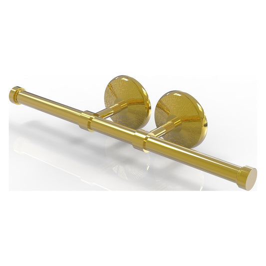 Allied Brass Monte Carlo 14.9" x 3.6" Polished Brass Solid Brass Double Roll Toilet Tissue Holder