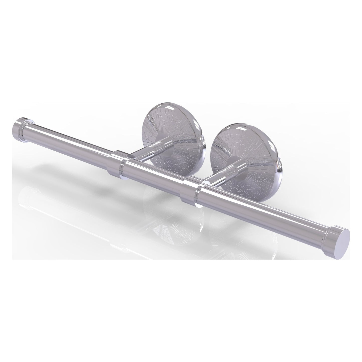 Allied Brass Monte Carlo 14.9" x 3.6" Polished Chrome Solid Brass Double Roll Toilet Tissue Holder