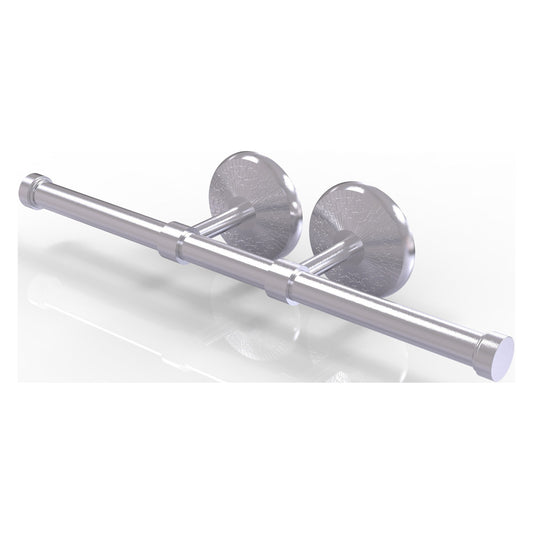 Allied Brass Monte Carlo 14.9" x 3.6" Satin Chrome Solid Brass Double Roll Toilet Tissue Holder