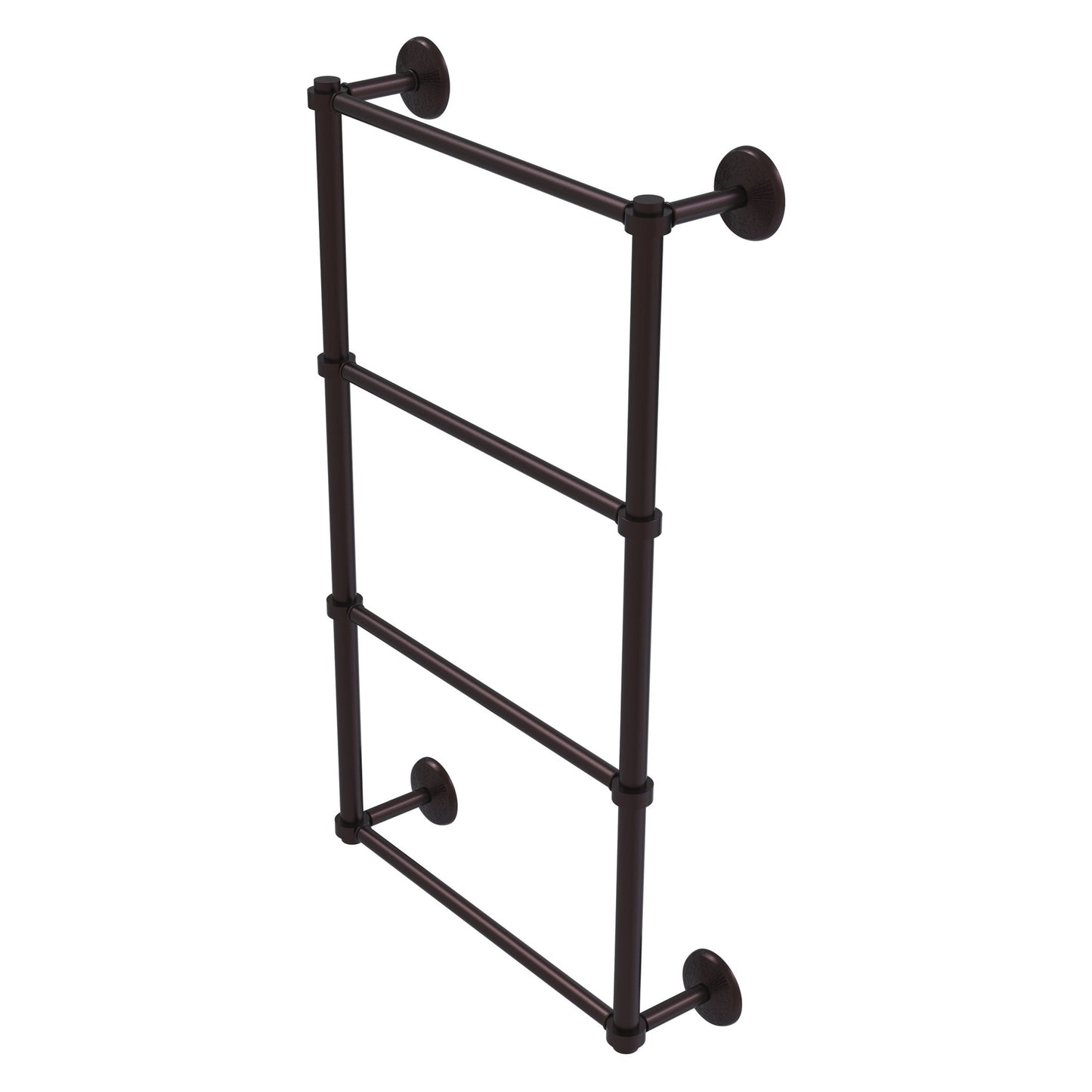 Allied Brass Monte Carlo 24" x 5.2" Antique Bronze Solid Brass 4-Tier Ladder Towel Bar