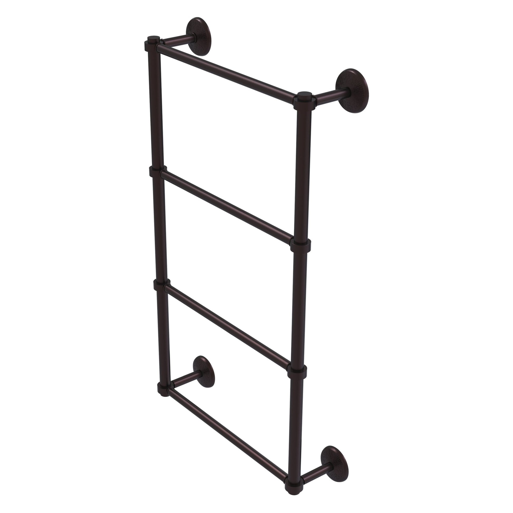 Allied Brass Monte Carlo 24" x 5.2" Antique Bronze Solid Brass 4-Tier Ladder Towel Bar