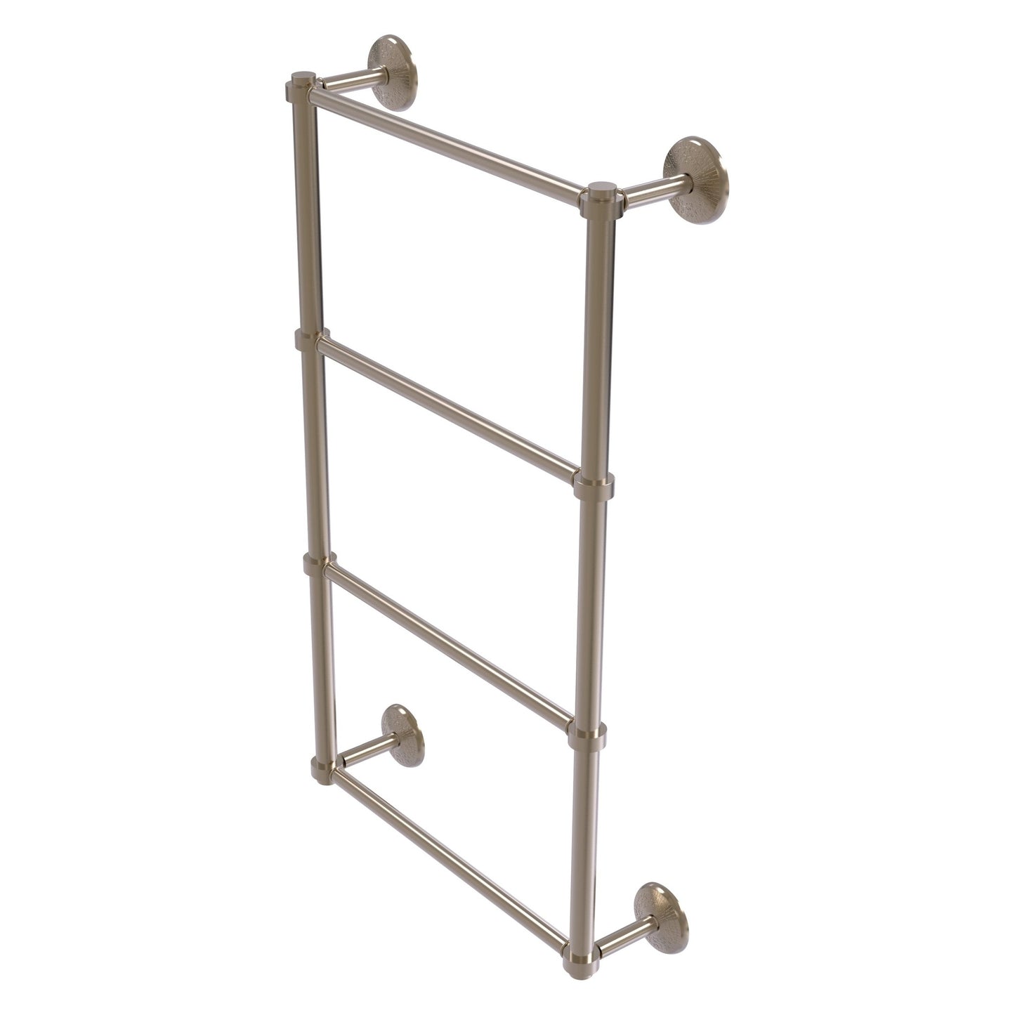 Allied Brass Monte Carlo 24" x 5.2" Antique Pewter Solid Brass 4-Tier Ladder Towel Bar
