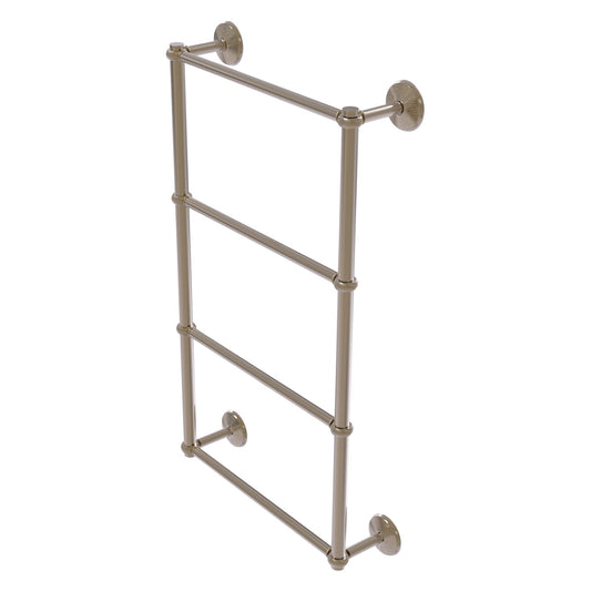 Allied Brass Monte Carlo 24" x 5.2" Antique Pewter Solid Brass 4-Tier Towel Bar With Twisted Detail