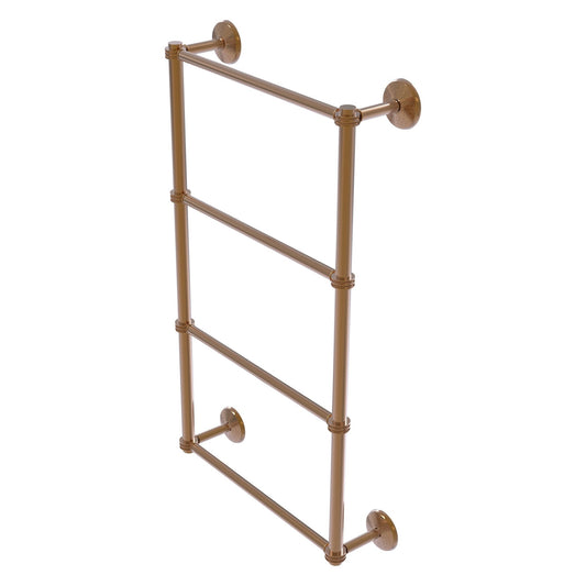 Allied Brass Monte Carlo 24" x 5.2" Brushed Bronze Solid Brass 4-Tier Towel Bar With Dotted Detail