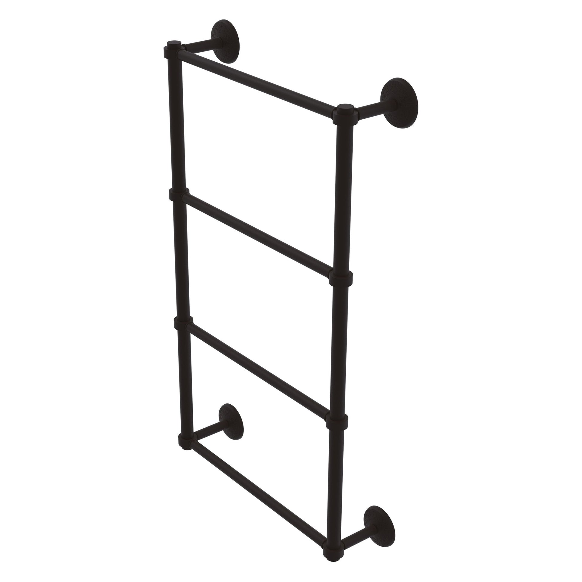 Allied Brass Monte Carlo 24" x 5.2" Oil Rubbed Bronze Solid Brass 4-Tier Ladder Towel Bar