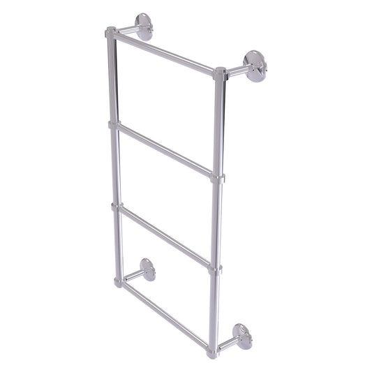 Allied Brass Monte Carlo 24" x 5.2" Polished Chrome Solid Brass 4-Tier Ladder Towel Bar