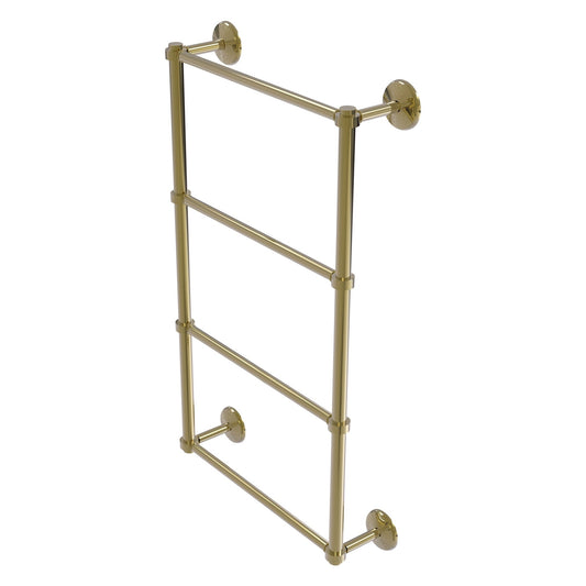 Allied Brass Monte Carlo 24" x 5.2" Unlacquered Brass Solid Brass 4-Tier Ladder Towel Bar