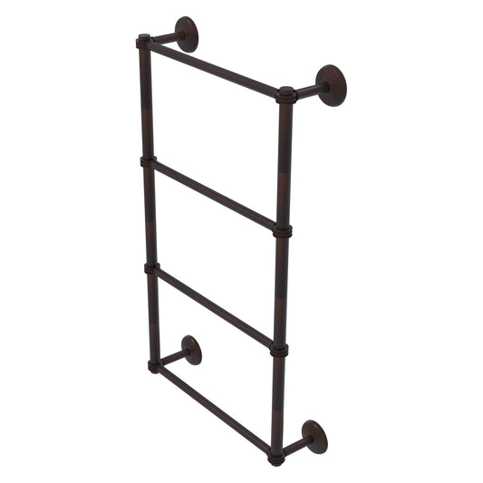 Allied Brass Monte Carlo 24" x 5.2" Venetian Bronze Solid Brass 4-Tier Towel Bar With Dotted Detail
