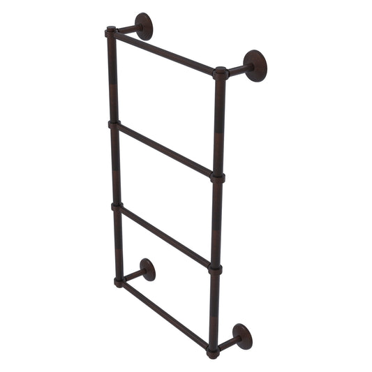 Allied Brass Monte Carlo 24" x 5.2" Venetian Bronze Solid Brass 4-Tier Towel Bar With Grooved Detail