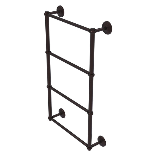 Allied Brass Monte Carlo 30" x 5.2" Antique Bronze Solid Brass 4-Tier Towel Bar With Twisted Detail